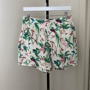 ANN TAYLOR Tropical Flamingo Shorts